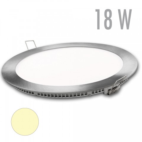 DOWNLIGHT LED REDONDO PLATA...