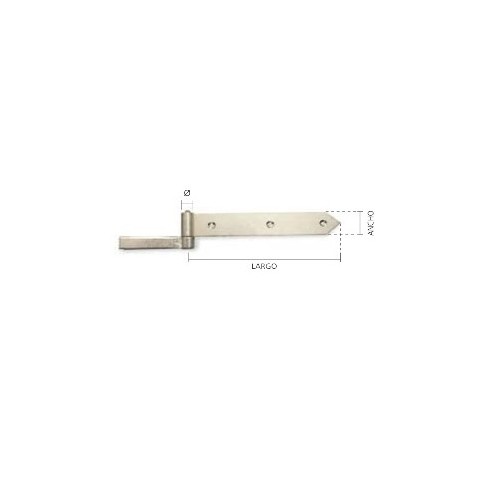 BISAGRA RECTA DE 40 CM.