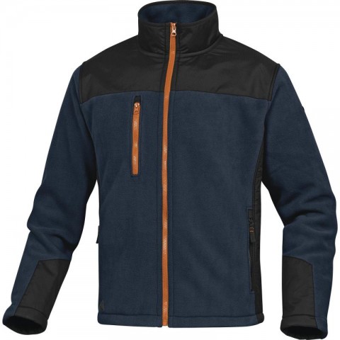 Chaqueta en lana polar. Cierre por cremallera. 5 bolsillos.
Lana polar poliéster laminado 420 g/m².
Canesús: tejido poliéster