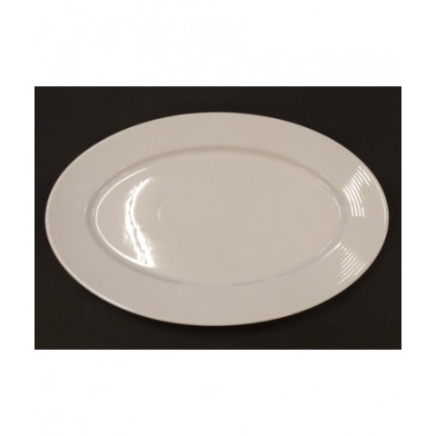 FUENTE OVAL 36 CM IRIA BLANCO