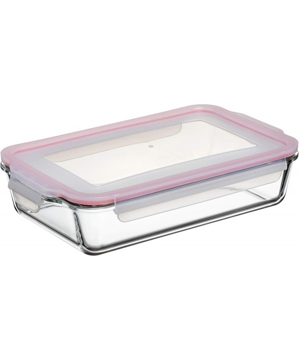 Recipiente hermético rectangular de 2.2L TATAY Cook and Eat fabricado en cristal de borosilicato, material muy resistente a alt