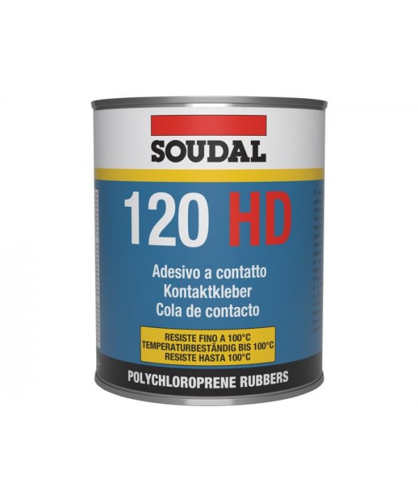 La cola contacto 120HD es un adhesivo solvente listo para usar a base de caucho policloropreno. Se recomienda para uso profesio