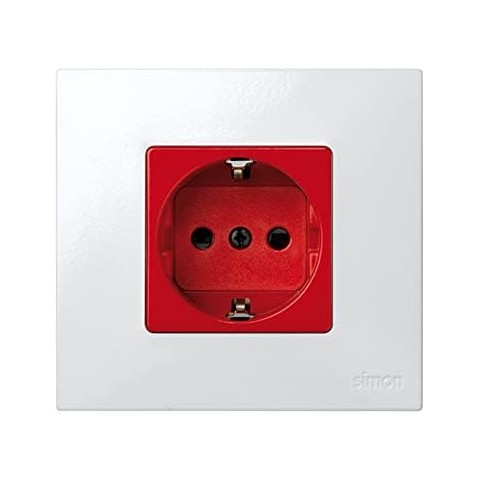 Te presentamos la base de enchufe Schuko de la Gama Simon 27, una solución eléctrica que combina funcionalidad y seguridad en u