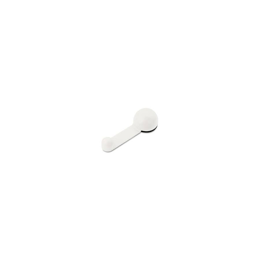 Tope retenedor giratorio adhesivo de color blanco. Incluye 4 unidades y dispone de unas medidas de 27x40x108 mm. Tope retenedor giratorio adhesivo de color blanco. Incluye 4 unidades y dispone de unas medidas de 27x40x108 mm.