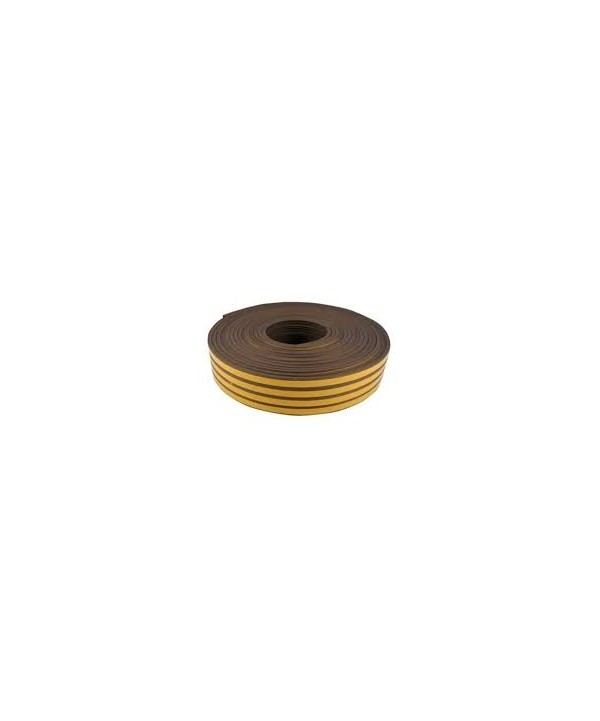 Burlete fabricado en caucho EPDM autoadhesivo con forma de "K" acabado marrón.
Adhesivo fabricado en acrílico en soporte texti