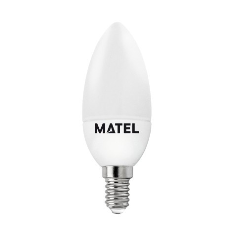 BOMBILLA LED VELA E14 7w.FRIA